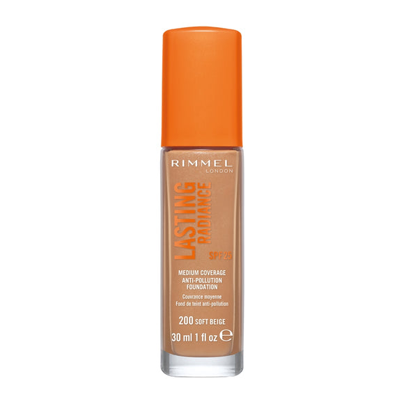 RIMMEL FACE LASTING RADIANCE FOUNDATION 200 SOFT BEIGE