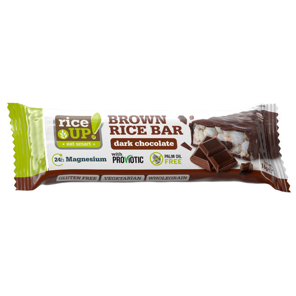 RICE UP BROWN RICE BAR DARK CHOCOLATE 18G