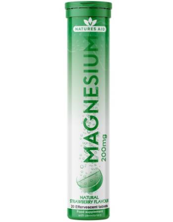NATUERS AID MAGNESIUM 200MG EFFERVESCENT X 20 TABLETS