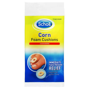 SCHOLL CORN FOAM CUSHIONS OVAL X9