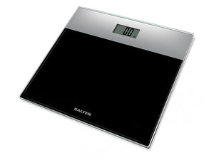 SALTER GLASS ELECTRONIC SCALE BLACK
