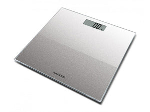 SALTER GLASS ELECTRONIC SCALE SILVER