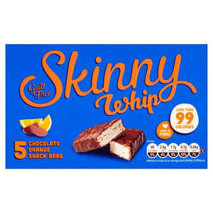 SKINNY WHIP CHOCOLATE ORANGE SNACK BARS X 5