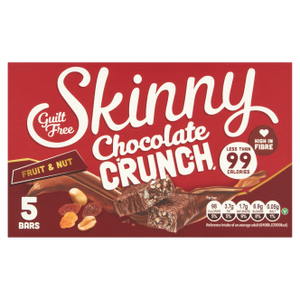 SKINNY CHOCOLATE CRUNCH FRUIT & NUT X 5 BARS