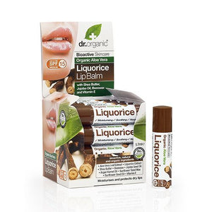 DR OGANIC ALOE VERA LIQUORICE LIP BALM