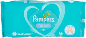PAMPERS FRESH CLEAN BABY WIPES X 52 WIPES