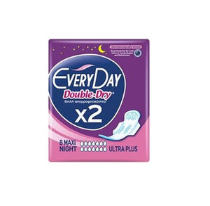 EVERYDAY HYPERDRY DOUBEL DRY ULTRA PLUS MAXI NIGHT X 8