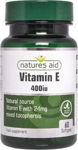 NATURES AID VITAMIN E 400IU X60