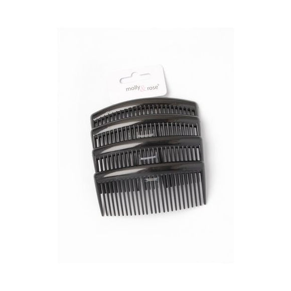 MOLLY & ROSE 5448 4 BLACK SIDE COMBS