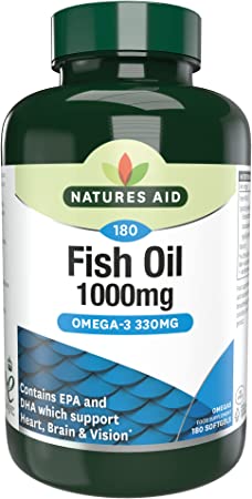 NATURES AID FISH OIL 1000MG X180+60FREE