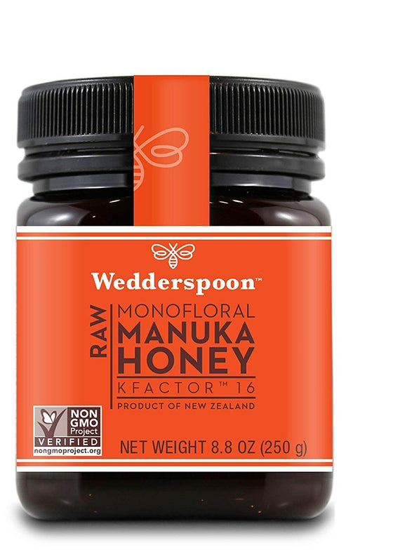 Wedderspoon Organic 100% RAW MANUKA HONEY KFACTOR16 250G