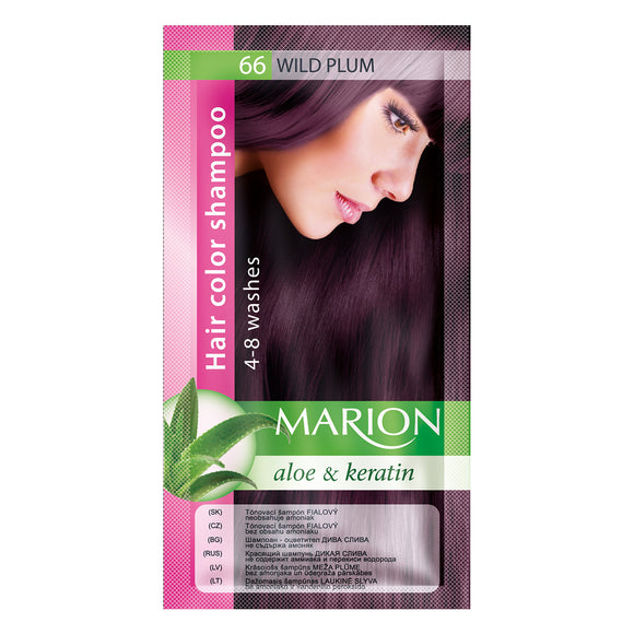 MARION 066 HAIR COLOUR SHAMPOO 66 WILD PLUM 40ML