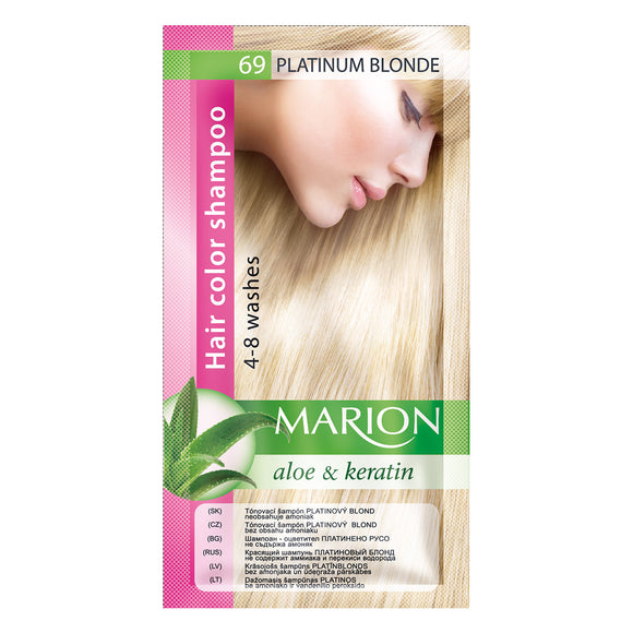 MARION 069 HAIR COLOUR SHAMPOO 69 PLATINUM BLONDE 40ML