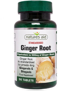 NATURE'S AID GINGER ROOT 500MG X 90 TABLETS