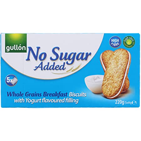 GULLON WHOLEGRAIN BREAKFAST BISCUITS WITH YOGHURT FILLING 220G
