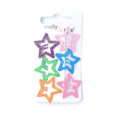 MOLLY & ROSE 7352 GLITTER STAR CLICK CLACKS X 2 PACK