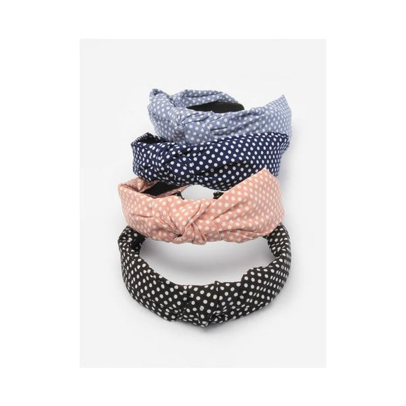 MOLLY & ROSE 7532 POLKA DOTS KNOTTED ALICE BAND