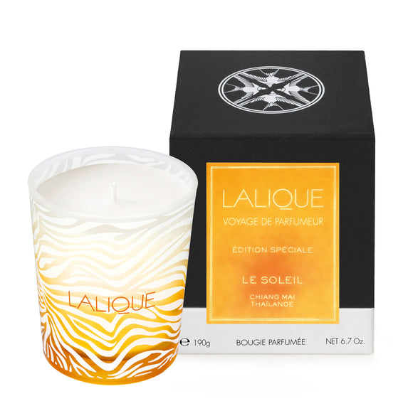 LALIQUE SOLEIL SPECIAL EDITION SCENTED CANDLE 190G