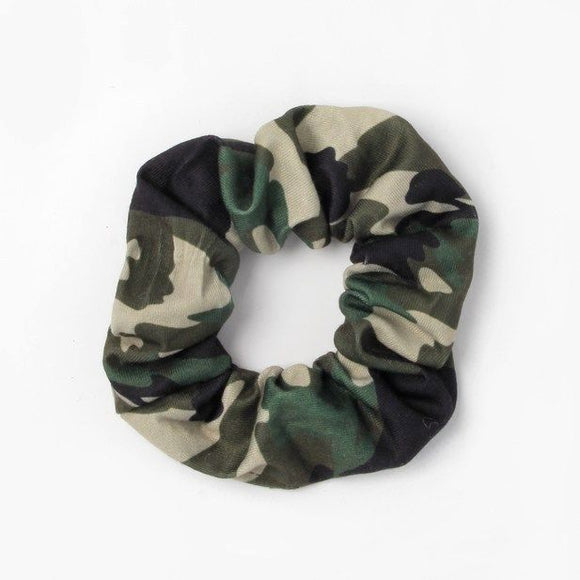 MOLLY & ROSE 7736 CAMOUFLAGE PRINT SCRUNCHIE