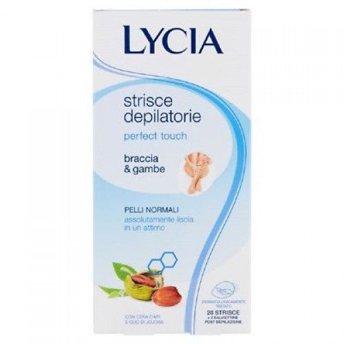 LYCIA WAX STRIPS FOR ARMS & LEGS NORMAL SKIN X 20