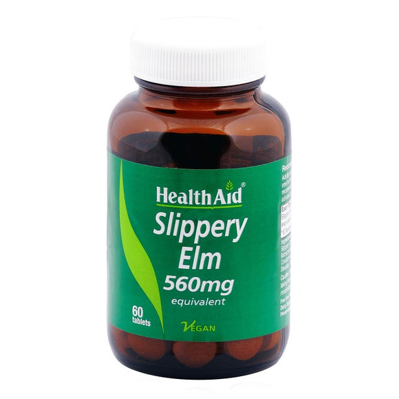 HEALTH AID SLIPPERY ELM 560MG X 60 TABLETS