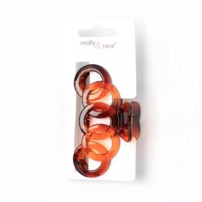 MOLLY & ROSE 8147 LINKED CIRCLE DESIGN TORT JAW CLIP
