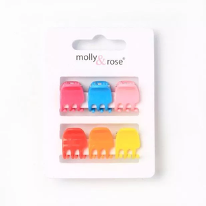 MOLLY & ROSE 8202 BRIGHT MINI CLAMPS X 6