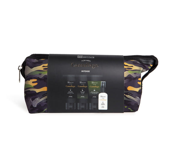 IDC INSTITUTE 99526 CAMOUFLAGE COSMETIC BAG GIFT SET X 4 PCS