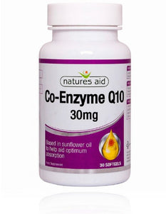 NATURES AID CO-ENZYME Q10 30MG X 30 SOFT GELS