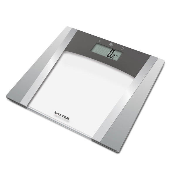 SALTER LARGE DISPLAY GLASS PERSONAL ANALYSER WEIGHING SCALES