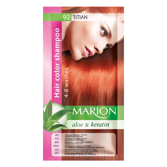 MARION 520 HAIR COLOUR SHAMPOO 92 TITIAN 40ML