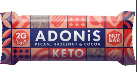 ADONIS PECAN, HAZELNUT & COCOA KETO NUT BAR 35G