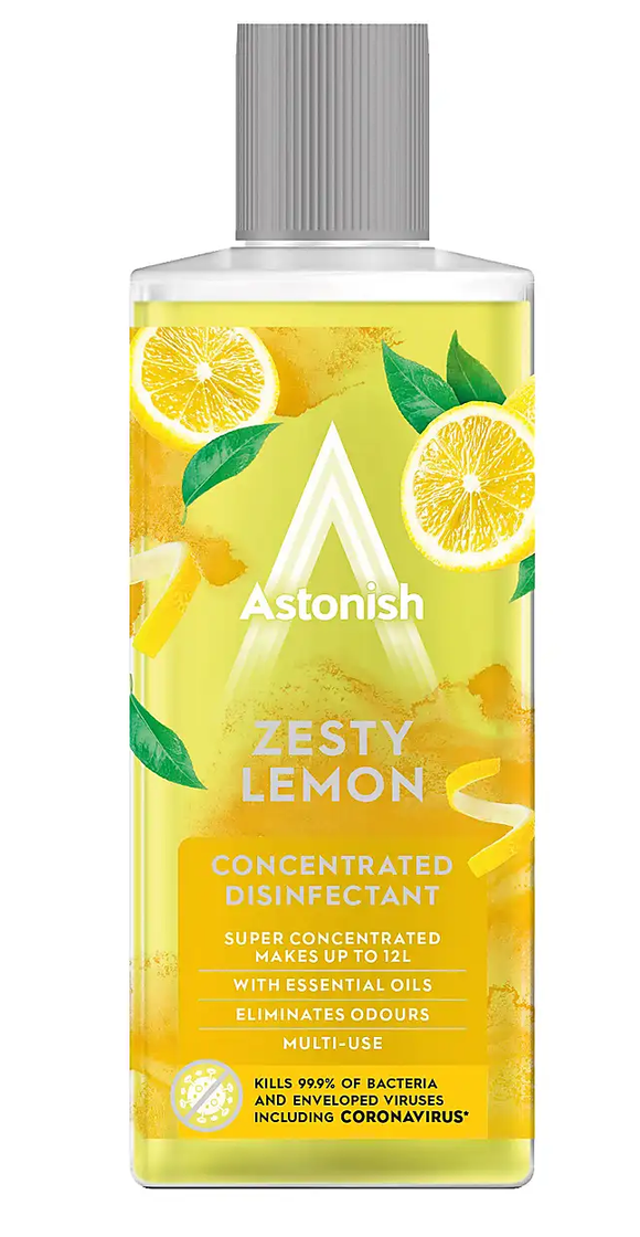 ASTONISH CONCENTRATED DISINFECTANT ZESTY LEMON 300ML