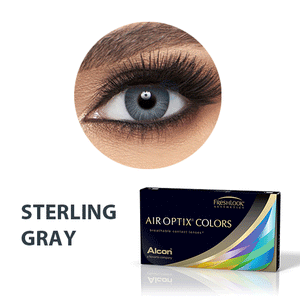 AIR OPTIX COLOURS LENSES STERLING GRAY -3.75