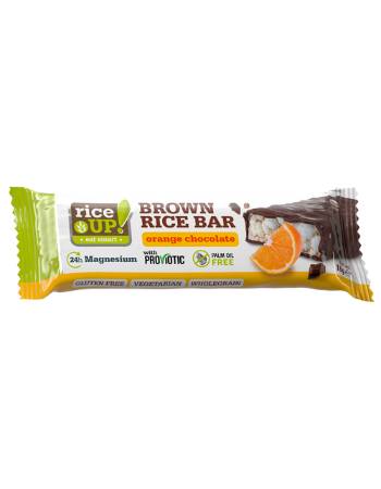 RICE UP BROWN RICE BAR ORANGE CHOCOLATE 18G