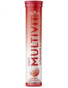 NATURES AID DAILY MULIVIT EFFERVESCENT X 20 TABLETS