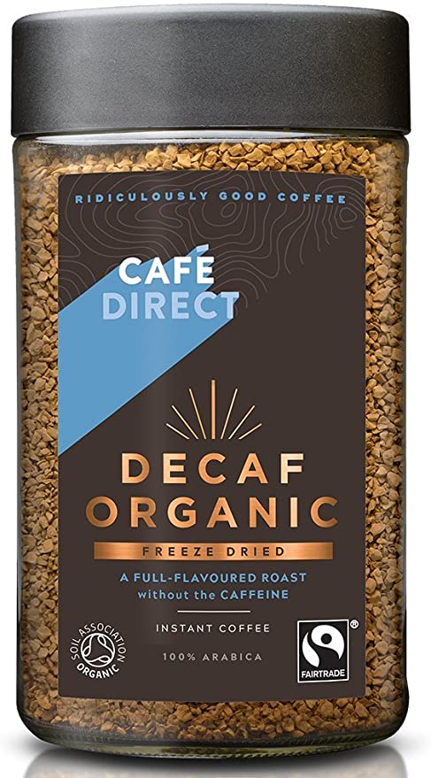 CAFE DIRECT DECAF ORGANIC INSTANT COFFEE 100G