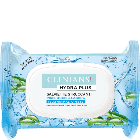 CLINIAS HYDRA PLUS MAKE UP REMOVER WIPES X 72