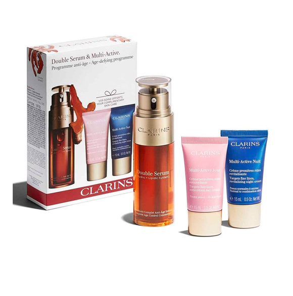 CLARINS DOUBLE SERUM & MULTI-ACTIVE GIFT PACK