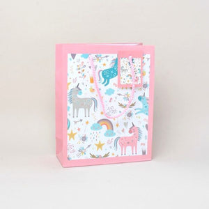 MOLLY & ROSE 0960 UNICORN PRINT GIFT BAG SMALL