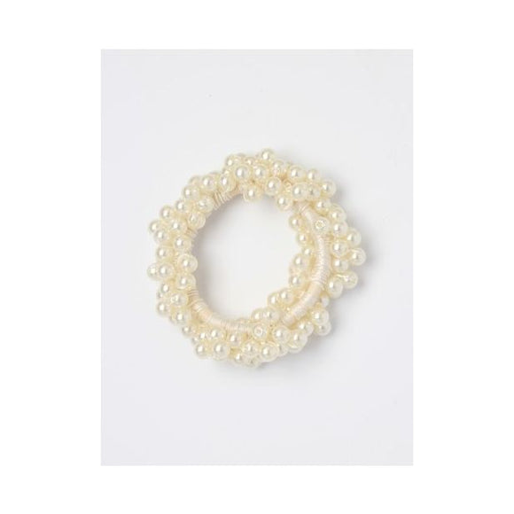 MOLLY & ROSE 7579 PEARL BEADS SCRUNCHIE