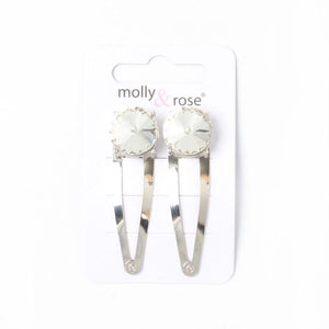 MOLLY & ROSE 8119 SOLITAIRE CRYSTAL STONE CLICK CLACKS X 2