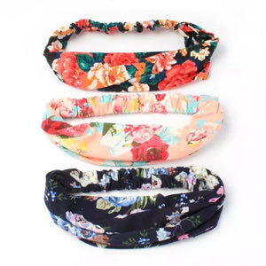 MOLLY & ROSE 8359 FLORAL PRINT STRECH JERSEY HEADWRAP