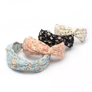 MOLLY & ROSE 8362 FLORAL PRINT KNOTTED ALICE BAND