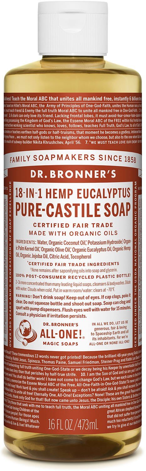 DR.BRONNERS PURE CASTILLE SOAP EUCALYPTUS 475ML