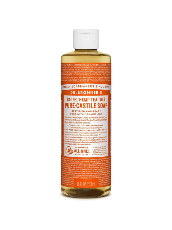 DR.BRONNERS PURE CASTILLE SOAP TEA TREE 475ML