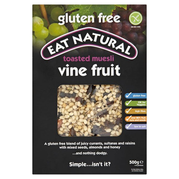 EAT NATURAL GLUTEN FREE MUESLI+VINE FRUIT