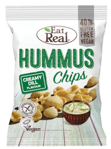 GF EAT REAL HUMMUS CHIPS CREAMY DILL FLAVOUR
