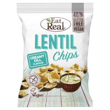EAT REAL LENTIL CHIPS CREAM DILL