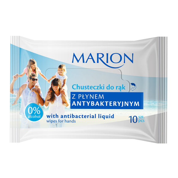 MARION 1074 ANTI BACTERIAL WIPES X 10 PCS